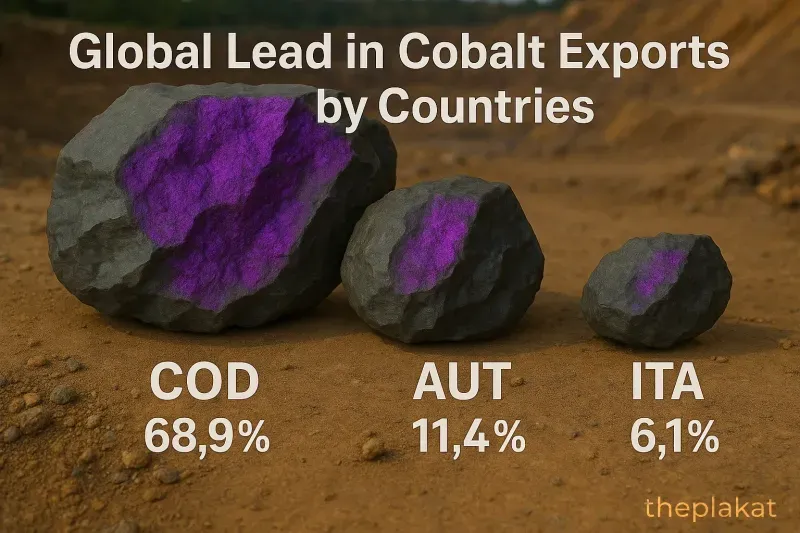 Global Lead in Cobalt Exports by Countries in 