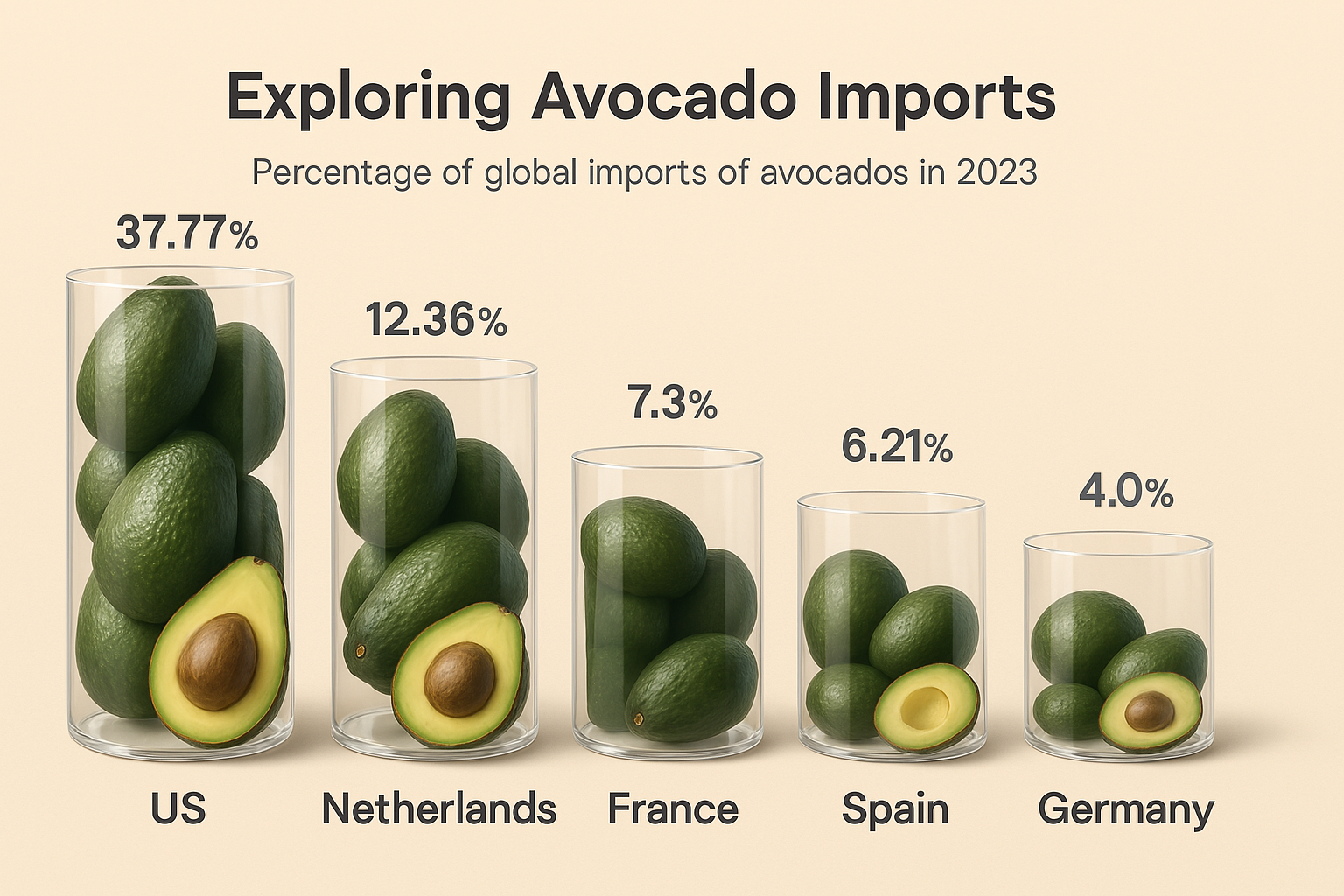Exploring Avocado Imports: Key Players in 2023 in 