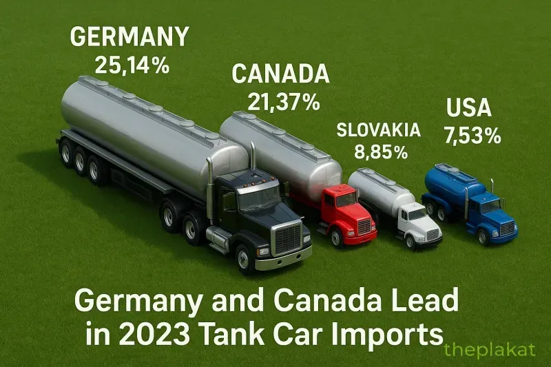Germany and Canada Lead in 2023 Tank Car Imports in 