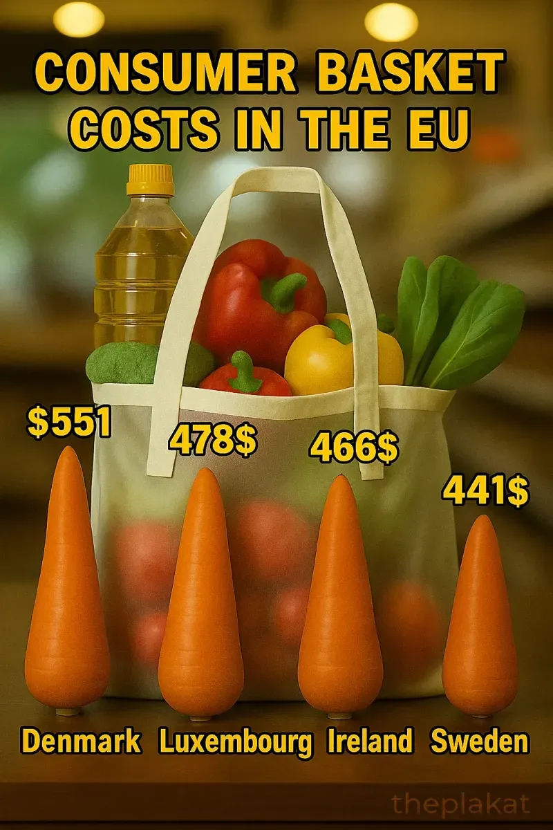 How Much Does Your Basket Cost? Shocking Differences Across EU Countries in 2024 in Economy