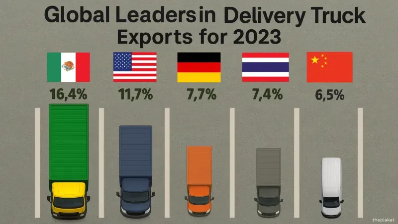Global Leaders in Delivery Truck Exports for 2023 in 