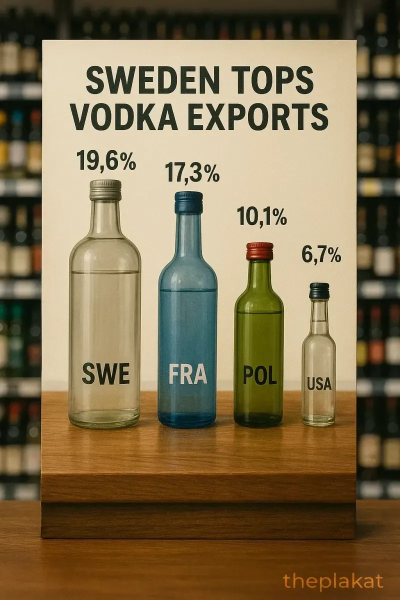 Sweden Tops Vodka Exports in 