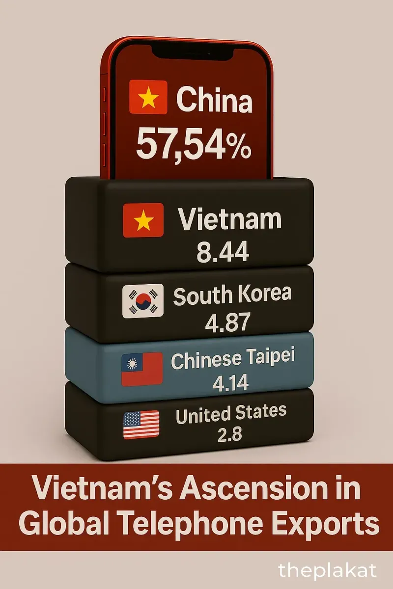 Vietnam's Ascension in Global Telephone Exports in 